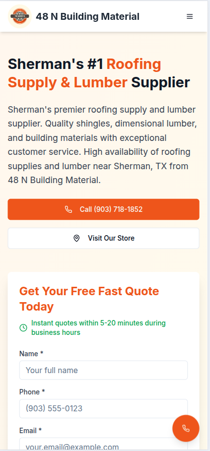 48 N Building Material - Our work