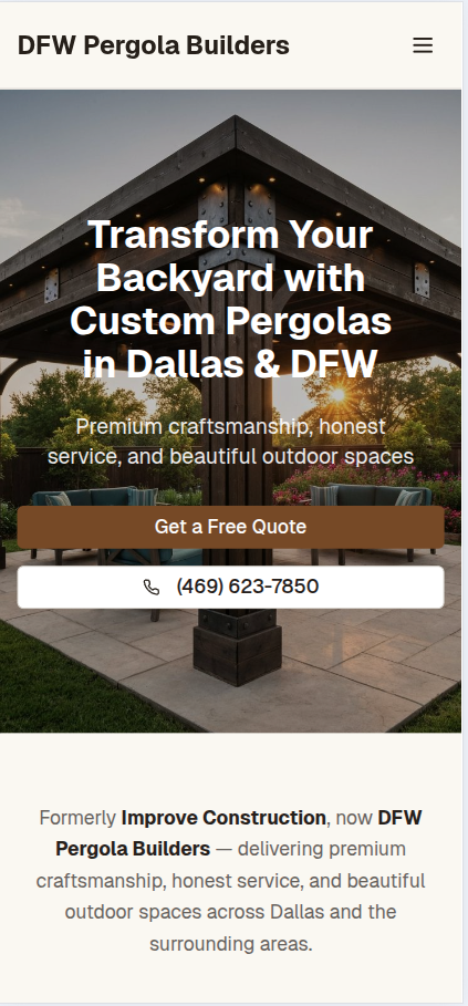 DFW Pergola Builders - Our work