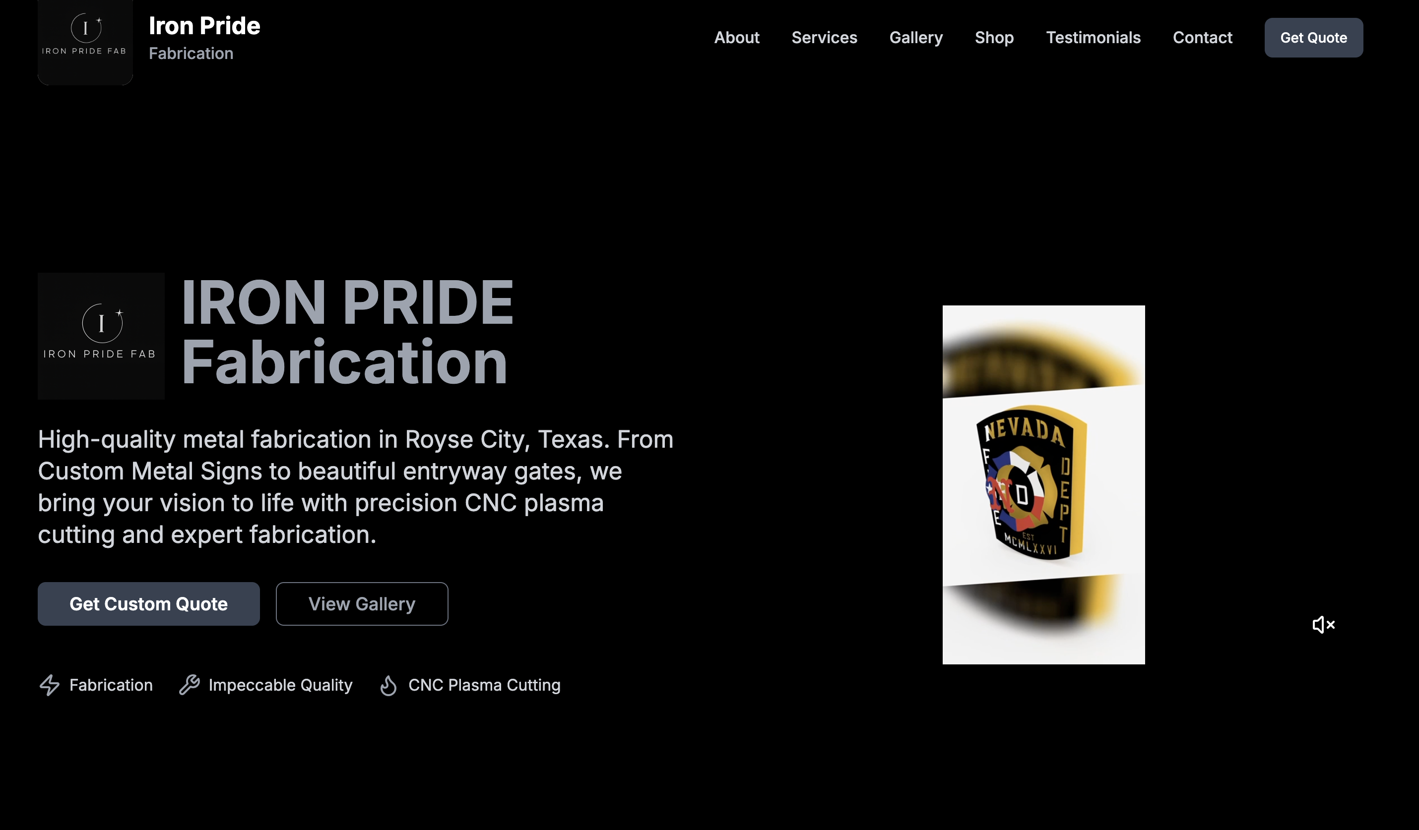 IronPrideFab website preview