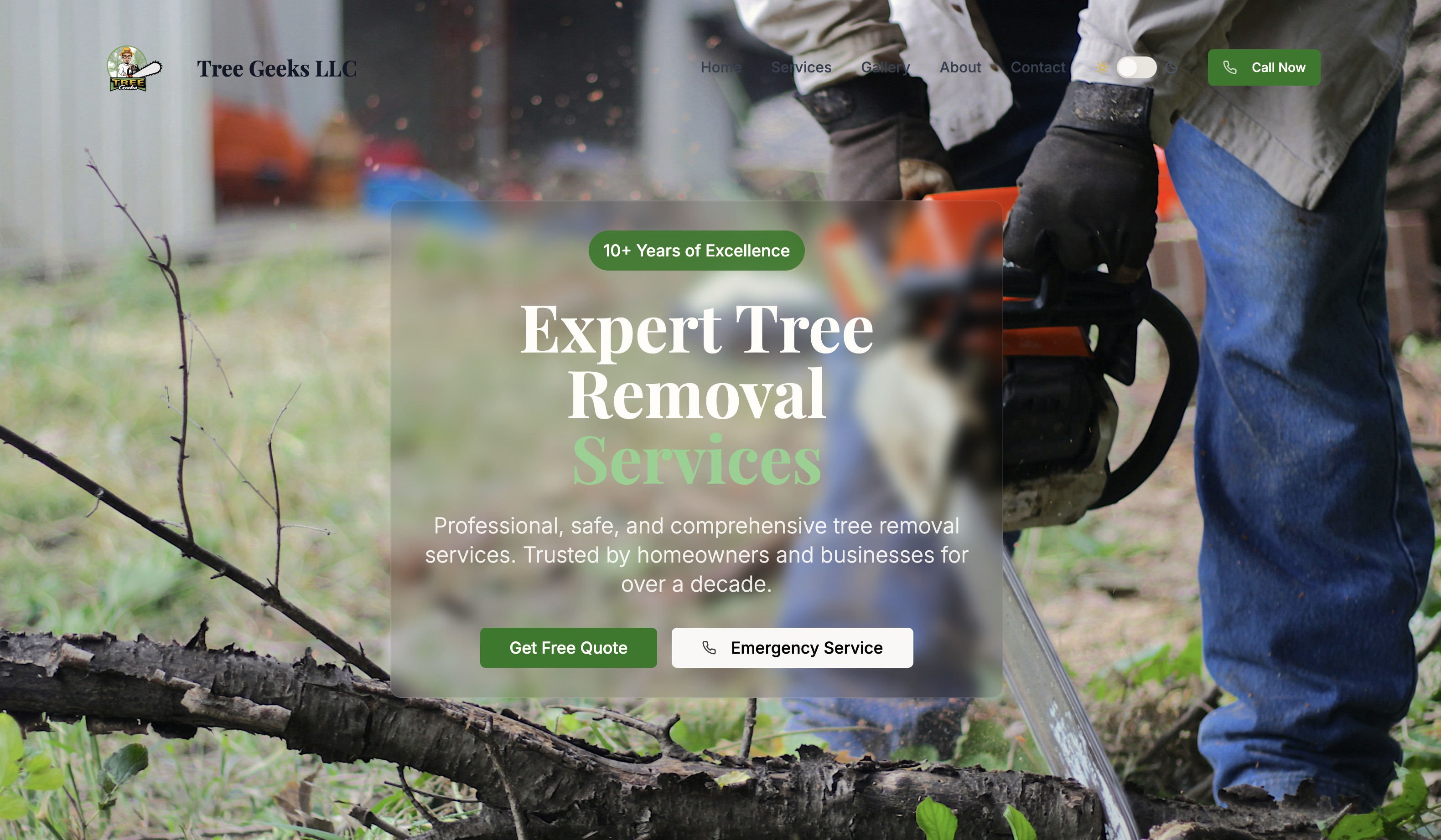 Tree Geeks LLC website preview